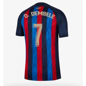 Herren Fußballbekleidung Barcelona Ousmane Dembele #7 Heimtrikot 2022-23 Kurzarm